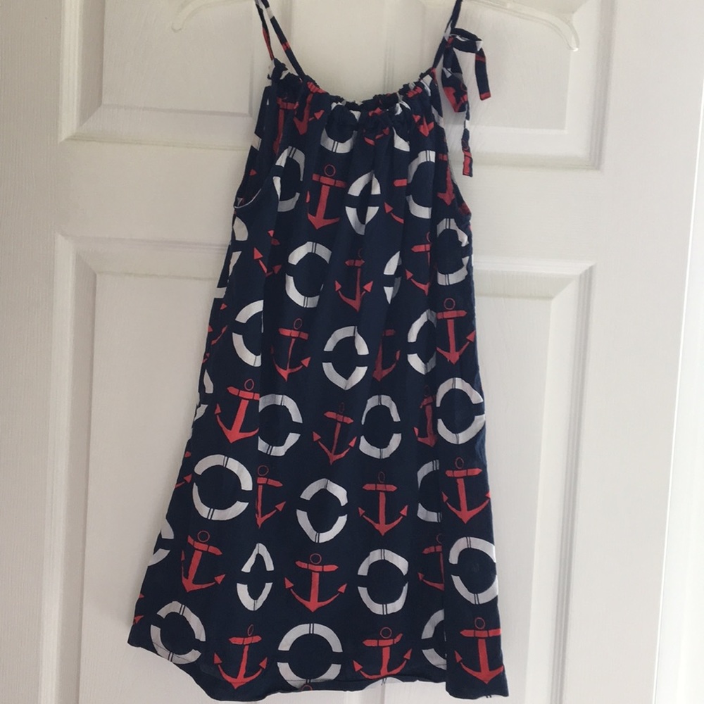 Nautical tunic top EUC
